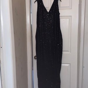 Black sequined dress